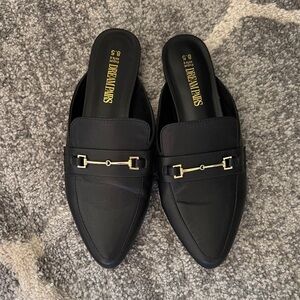 Dream Paris Black Mules